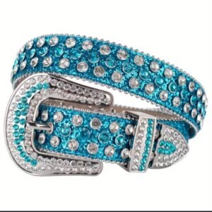 Ceintures En Strass Pour Homme Et Femmes, Ceinture En Cuir à Clous En Cristal De Style